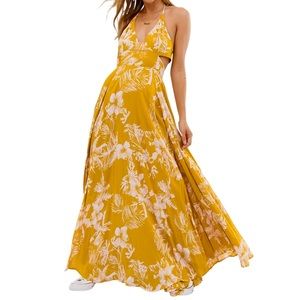 Free People Lille printed maxi dress
